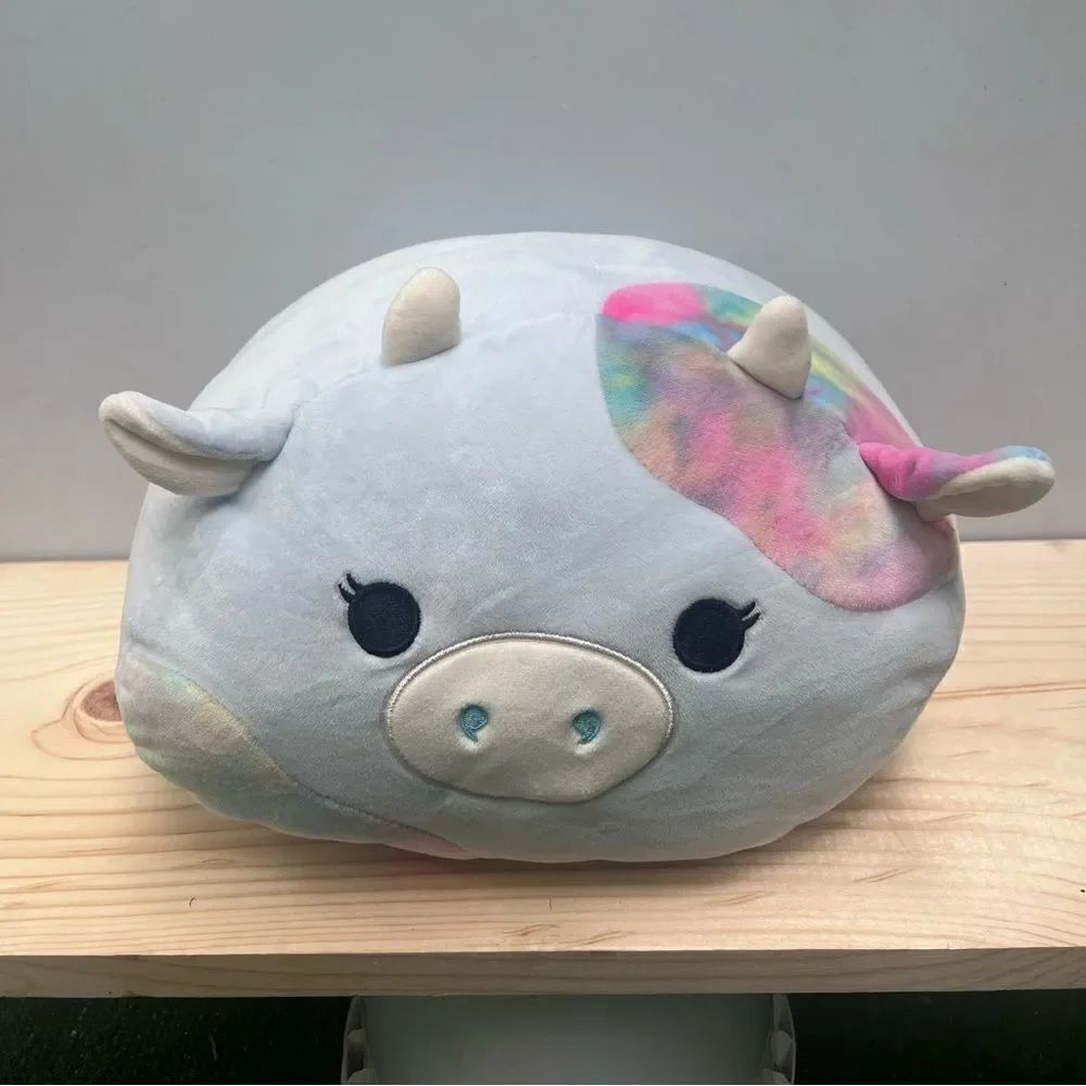 Squishmallow Caedia Cow Squish Stackable Stack KellyToy 8 “ tall